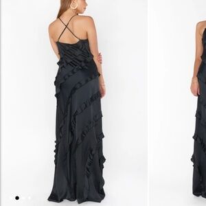 Show me your mumu romance ruffle dress